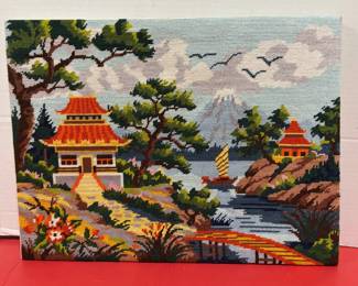 Handcrafted Petipoint Artwork Just Add A Frame