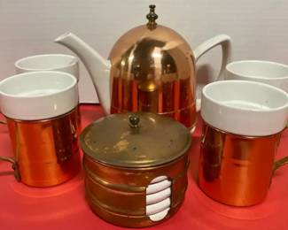  01 Copper Tea Set