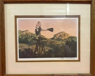 Windmill Signed By Artist
