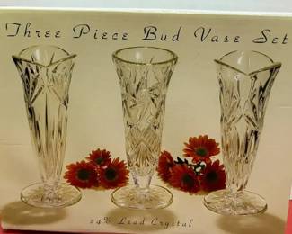 3 New Bud Vases