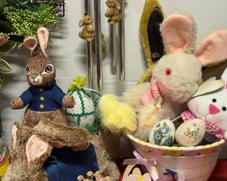 Easter Collection Of Decorative Items Peter Rabbit