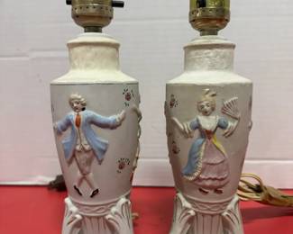 2 Vintage Victorian Lamps