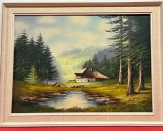 Forrest Landscape Painting Framed