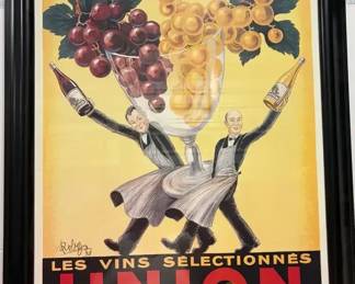 Framed large Union print