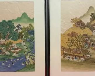 2 Asian Water Colors