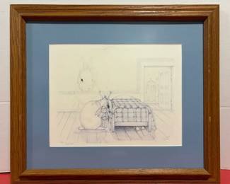 Sue Rupp Signed Sketch Angel Hare