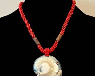 Nautilus Shell Necklace / Jewelry