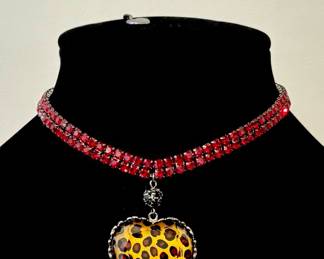 Betsy Johnson Heart Necklace / Jewelry