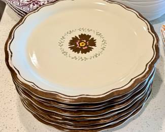 Pottery Barn MCM Style Dinner Plates