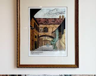 Beethoven House in Vienna by Peter Garbera Signed Art 