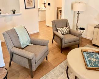 MCM Style Grey Chairs