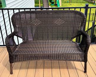 Outdoor  Wicker Sofa / Bench