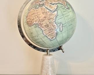 Globe with Stone Base