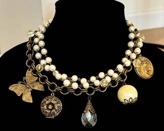 Multi Strand Charm Necklace / Jewelry