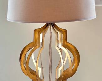 Gold Lamp with Black Base