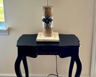 Table Lamp and Accent Table