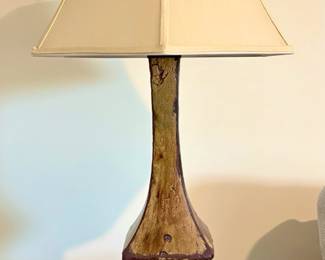 Glazed Pottery Table Lamp