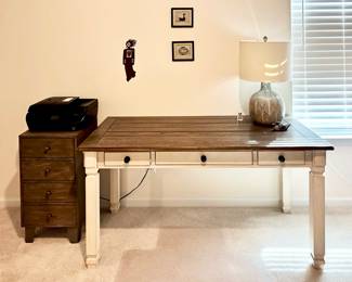 White Desk and Chest of Drawers