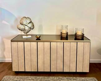 Mitchell Gold + Bob Williams Gold Buffet / Credenza and Décor 