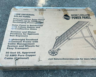 Lot 28: 2 Solar Panels, New In Box