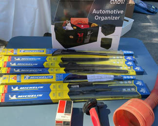 Lot 46: Michelin Windshield Wipers, Automotive Organizer, Etc