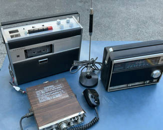Lot 98: Vintage CB Radio, and a Radio & Cassette Player,