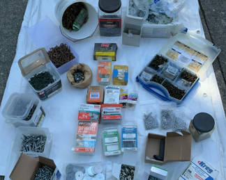 Lot 108: Screws, Nails, Fasteners And More