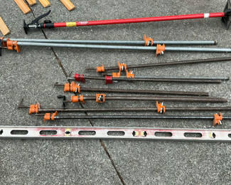 Lot 11: Large Clamps, Level
