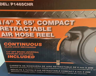 Lot 60: Compact Retractable Air Hose Reel In Box