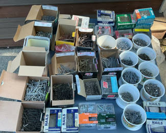 Lot 93: Assorted Nails, Screws,Fasteners Sorting Containers