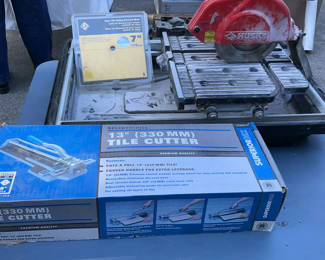 Lot 50: Tile Cutters And Adhesive