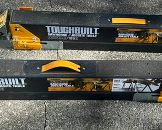 Lot 23: ToughBuilt Adjustable Sawhorse Pair