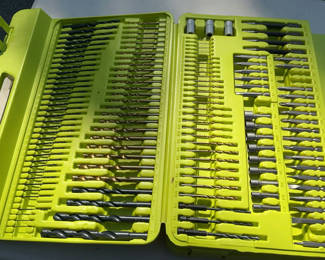 Lot 32: Drill and Driver Bit Set with Ryobi Router Bit Set