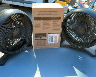 Lot 55: Wall Heater, 2 Honeywell Fans