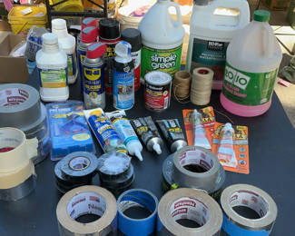 Lot 63: Useful Household, Garage Products And Tape