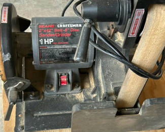 Lot 3: Craftsman 2” X 42” Belt 8” Disc Sander/ Grinder