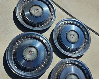 Cadillac 15" turbine hubcaps, for 1970's-1980's Cadillacs.