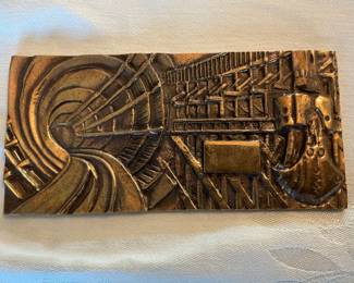 Art deco Hungarian 'metro' bronze medals. 