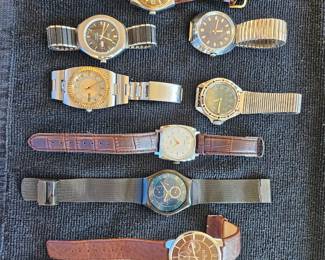 Several Men's watches. Russian and other vintage ones.  
