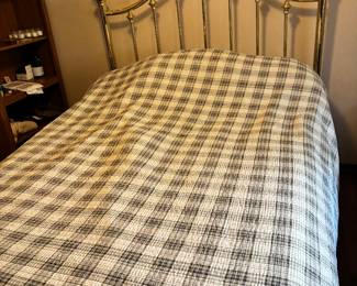 Queen Bed. Headboard 61” W x 59” H. 