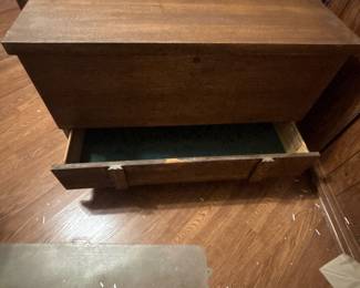 43”W x 18.5”D x 26.5”H ; Lane Chest