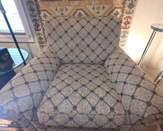 One of two Club chairs