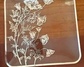 Silver overlay tray