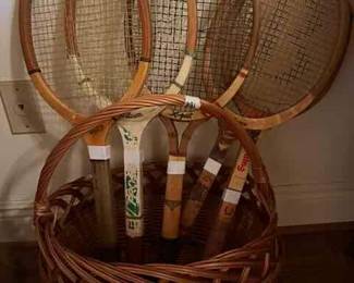 Antique Tennis Rackets 