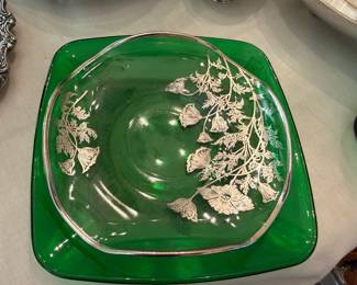 Silver overlay Dish