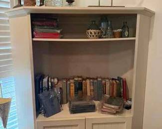 Media Cabinet, Coastal Decor,Robert E Lee Books 