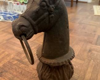 Cast Iron Horse Head for Hitching Post 