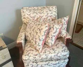 Cottage Core Floral Chair 