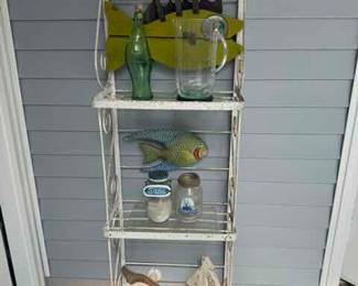 Bakers Rack andCoastal Decor