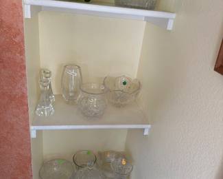 Cut glass and pressed glass